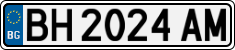 License plate of Bulgaria, Cars