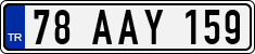 License plate of Turkey, Regular plates