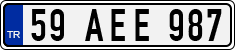 License plate of Turkey, Regular plates