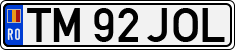 License plate of Romania, Regular plates