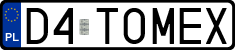 License plates of Poland, Vanity Plates