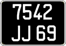 French license plate, FNI