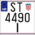 License plate of Croatia, Motorcycles