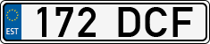 License plate of Estonia, Regular car plates