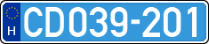 license plates of Hungary, Diplomatic