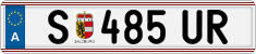License plate of Austria, Regular plates