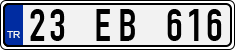 License plate of Turkey, Regular plates