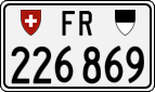 License plate of Switzerland, Cars