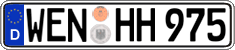 German license plate, Regular plates