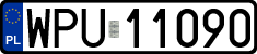 License plates of Poland, Regular car plates