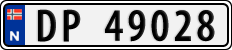 License plate of Norway, Cars
