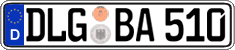 German license plate, Regular plates
