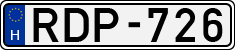 license plates of Hungary, Cars (1990)