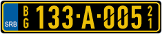 License plate of Serbia, Diplomatic