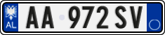 License plate of Albania, Cars (2011)