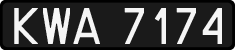License plates of Poland, 1976 year system