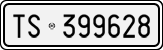 License plate of Italy, Cars (1927 year series)