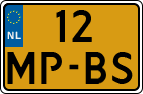 License plate of the Netherlands, Motorcycles