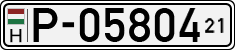license plates of Hungary, Temporary (1990)