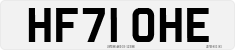 License plate of the United Kingdom, 2001 year system
