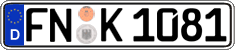 German license plate, Regular plates
