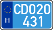 license plates of Hungary, Diplomatic