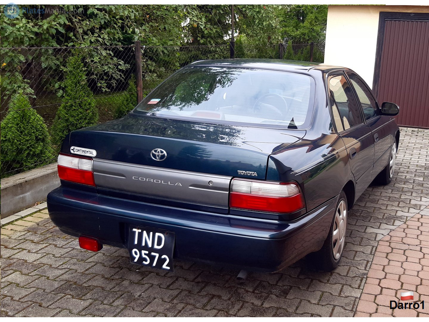 TND 9572, Toyota Corolla 7th gen Sedan (E100), 1991–1997