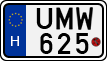 license plates of Hungary, Motorcycles (1990)