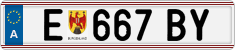 License plate of Austria, Regular plates