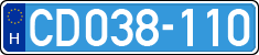 license plates of Hungary, Diplomatic