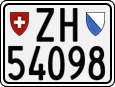 License plate of Switzerland, Motorcycles