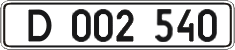 License plate Ukraine, Diplomatic