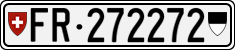 License plate of Switzerland, Cars