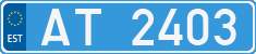 License plate of Estonia, Diplomatic