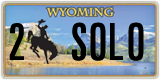 Wyoming, Vanity Plates (1(2) XXXXX)