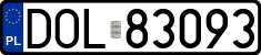 License plates of Poland, Regular car plates