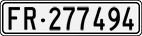 License plate of Switzerland, Cars