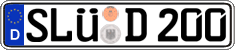 German license plate, Regular plates