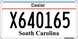 South Carolina, Dealer (X123456)