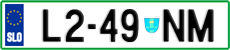 License plate of Slovenia, Trailers