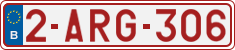 License plate of Belgium, Regular plates (2010)