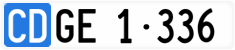 License plate of Switzerland, Diplomatic