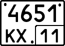 License plate Russia, Special vehicles