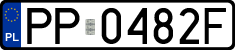 License plates of Poland, Regular car plates