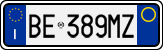 License plate of Italy, Cars (1994 year series)