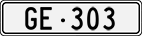 License plate of Switzerland, Cars