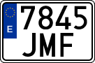 License plates of Spain, Ordinary (2000)