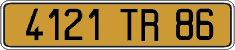 French license plate, FNI