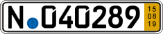 German license plate, Short-term transit plates