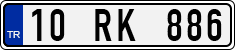 License plate of Turkey, Regular plates